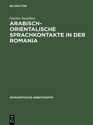cover image of Arabisch-orientalische Sprachkontakte in der Romania